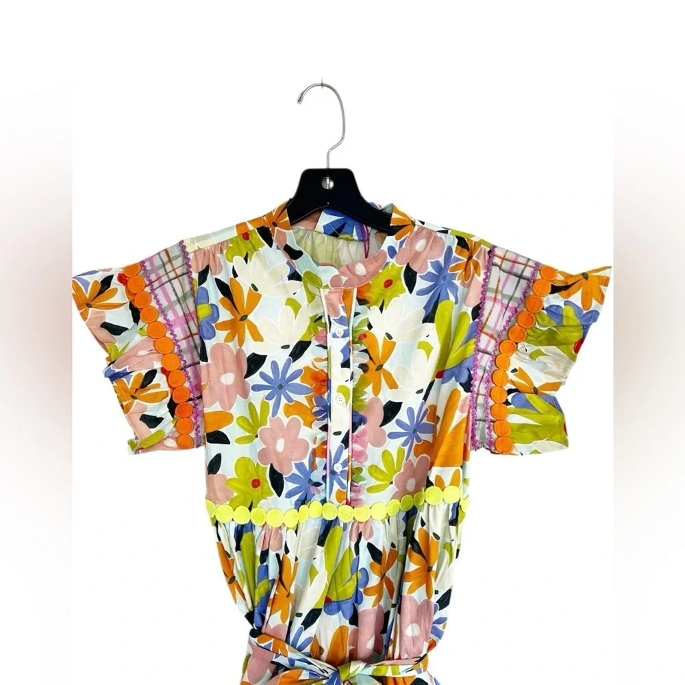 Celia B Floral Seren Midi Dress Womens XS NWT - Picture 8 of 14